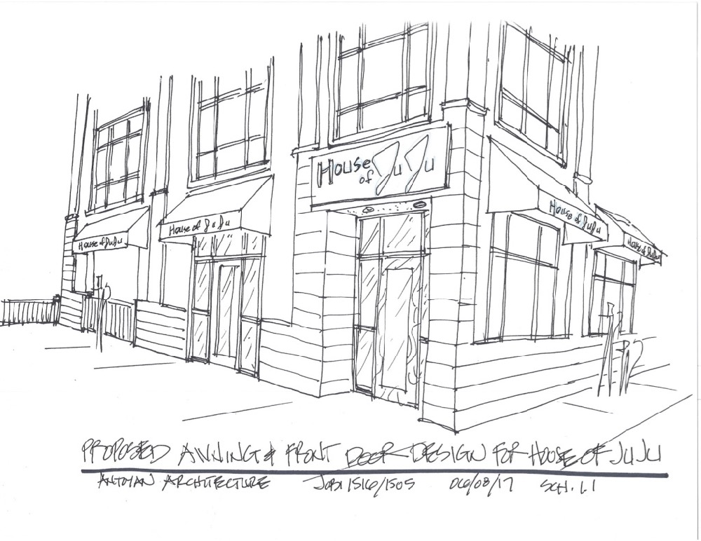 Proposed Signage and Awnings